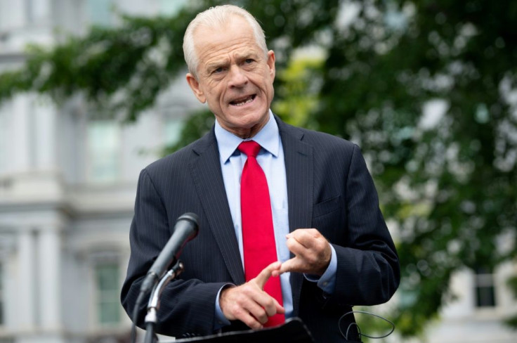 White House trade advisor Peter Navarro, pictured in June 2020, alleges the apps funnel data to China