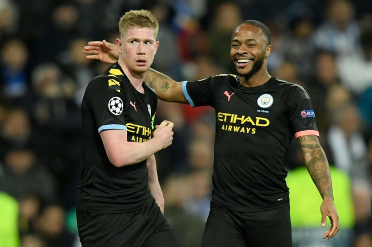 Manchester City's Kevin De Bruyne (left) and Raheem Sterling (right) were unlikely to want to miss two years of Champions League football during the peak of their careers