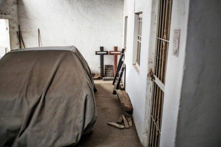 Dying business: Crosses and tombstones at the Headbush Funeral Parlour in Port Elizabeth