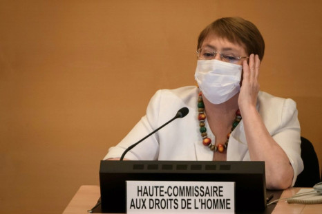 The report by Michelle Bachelet (pictured June 2020), the United Nations High Commissioner for Human Rights, said her office "remains concerned about the lack of independence in the justice system in Venezuela"