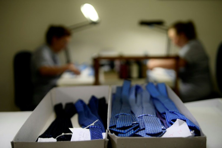 The silk is still hand-printed in Macclesfield, England, and the ties themselves are sewn by hand in a workshop close to the boutique, which employs 20 seamstresses