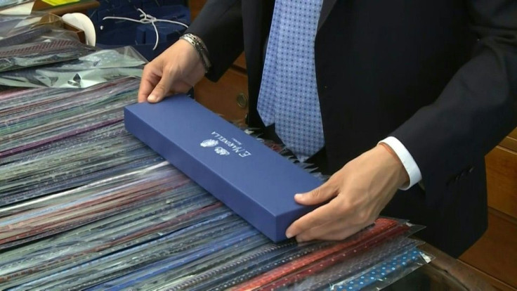 Film star Marcello Mastroianni, John F. Kennedy, even Prince Charles -- all have donned handmade ties from one shop in Naples so famed for its artisanal finery, some devotees boast thousands.