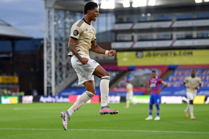 Manchester United's Marcus Rashford scored against Crystal Palace