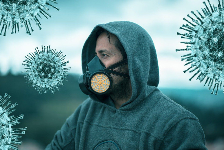 man wearing mask during coronavirus pandemic