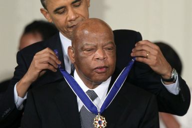 US congressman John Lewis was presented with the Medal of Freedom by president Barack Obama in 2011