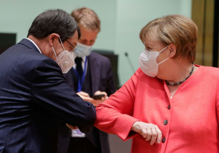 The summit is the first face-to-face EU get together in five months and the leaders wore anti-virus masks and kept their distance