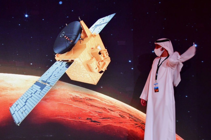 The unmanned Emirati probe, known as "Al-Amal" in Arabic, is one of three spacecraft racing to Mars, including Tianwen-1 from China and Mars 2020 from the United States