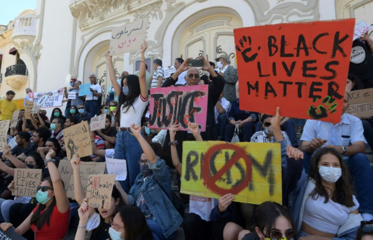 Tunis saw a rare Black Lives Mattter protest in North Africa in early June. The rally was 'a message for African Americans from Mother Africa to say 'We are with you'," said its leader, Saadia Mosbah