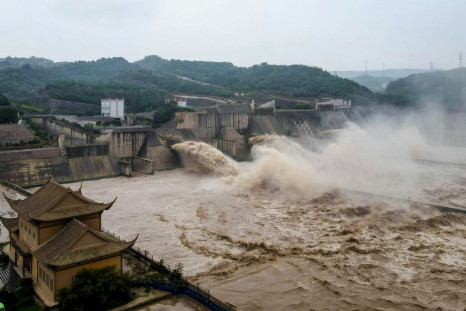 Dams such as the  Xiaolangdi Reservoir in Luoyang, central Henan province, have opened sluice gates to release upstream water pressure