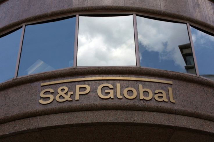 S&P Global logo outside a building in Washington