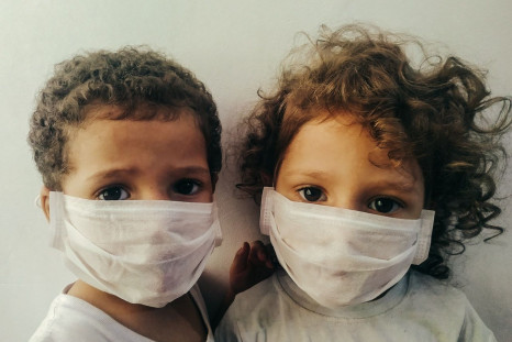 children Wearing Face Masks