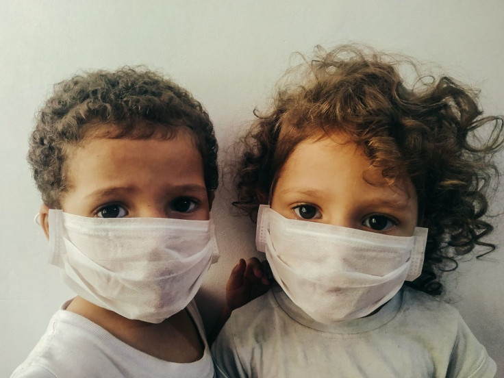 children Wearing Face Masks