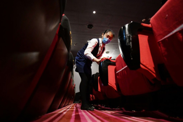 Business, like cinemas in China, are reopening, but with virus restrictions