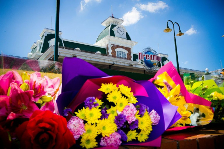 Floral tributes left at the Dreamworld theme park after the 2016 tragedy