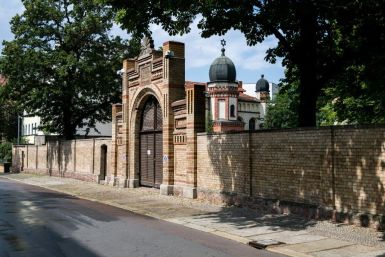 The synagogue in Halle which Stephan Balliet is accused of trying to storm with firearms and explosives during a Yom Kippur ceremony.
