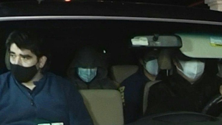 Chilean Nicolas Zepeda, accused of murdering his Japanese ex-girlfriend in the French city of Besancon in 2016, leaves the house where he was under house arrest in Valparaiso escorted by police, to be extradited to France.