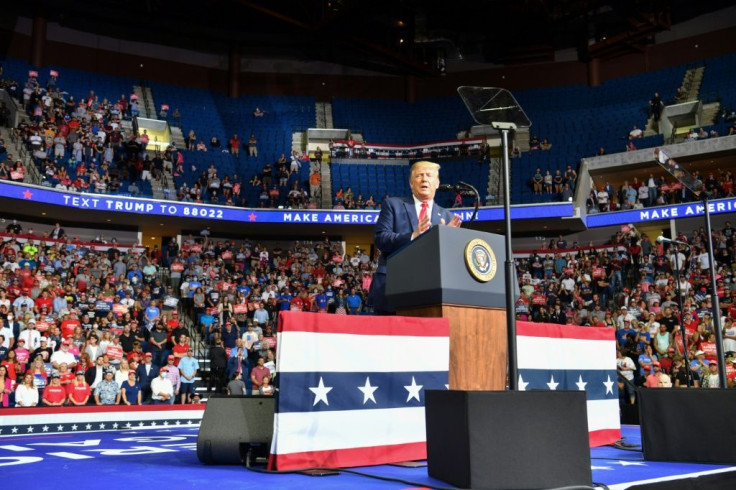 The crowd was sparse at President Donald Trump's last rally in June - a sign of changing times