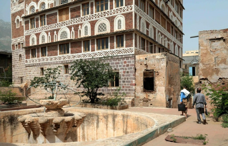 One side of the National Museum in Taez has been beautifully restored to its former grandeur