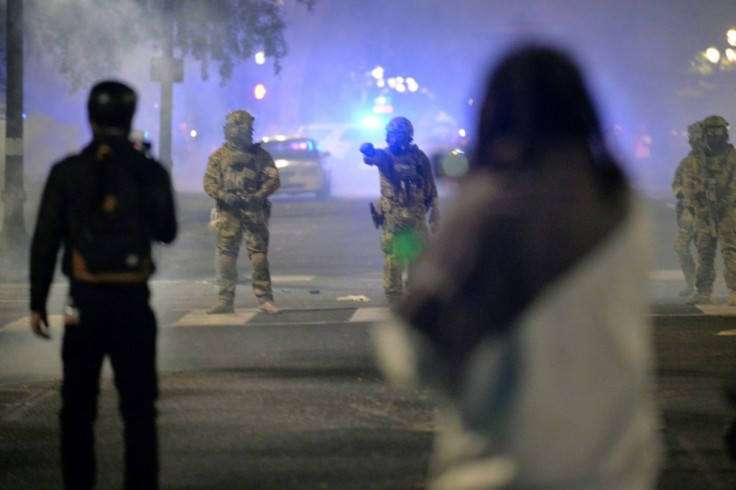 Protesters and police square off in Portland -- a nightly occurrence for nearly two months