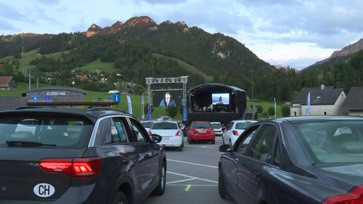 A small village in Gruyèreis hosting the first drive-in classical music festival in Switzerland, where attendees enjoy live music by internationally renowned artists while respecting the social distancing rules.
