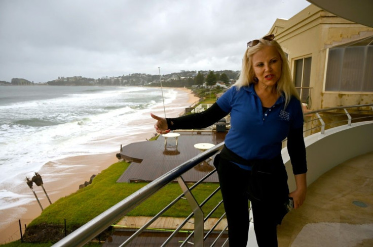 Wamberal resident Margaret Brice says every day a bit more of her property has slipped into the sea