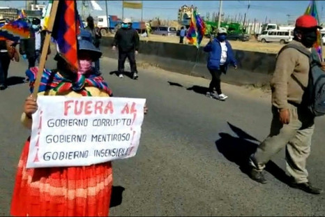 Bolivians protest election date change