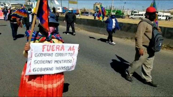 Bolivians protest election date change