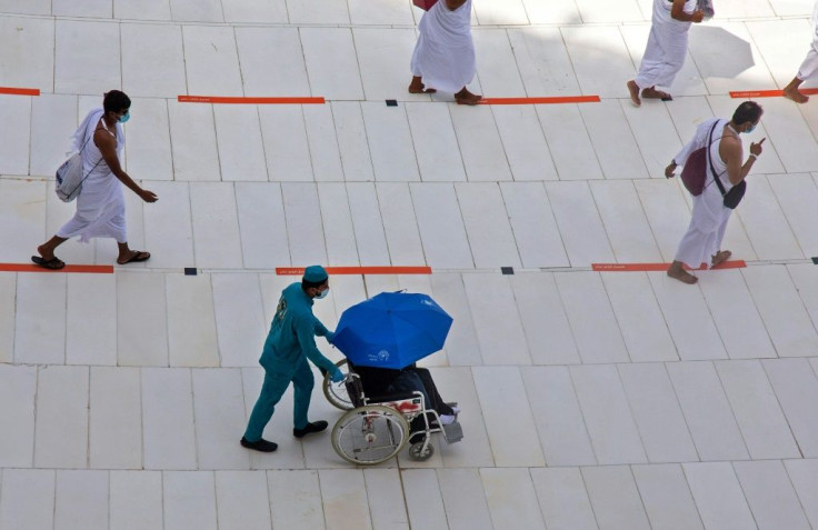 The hajj in Mecca is usually one of the world's largest religious gatherings and last year attracted 2.5 million visitors, but this year a maximum of 10,000 people will take part