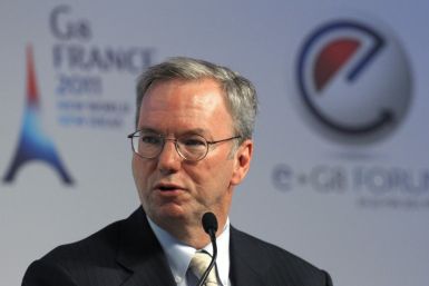 Google Executive Chairman Schmidt attends the eG8 forum in Paris