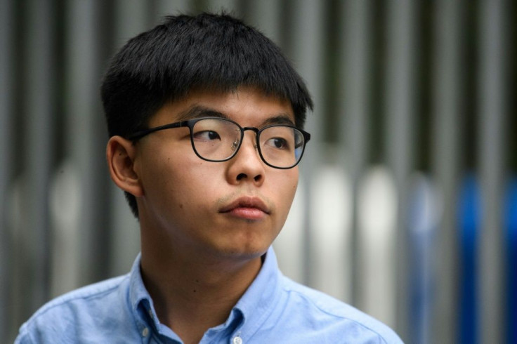 Many of those disqualified posted the letters confirming they had been barred - including Joshua Wong, seen here in October 2019