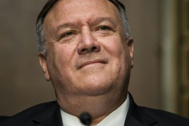 US Secretary of State Michael Pompeo defends the administration as tough on Russia in a hearing of the Senate Foreign Relations Committee