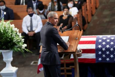 Former US President Barack Obama directed sharp criticism at President Donald Trump during a eulogy for the late civil rights leader John Lewis