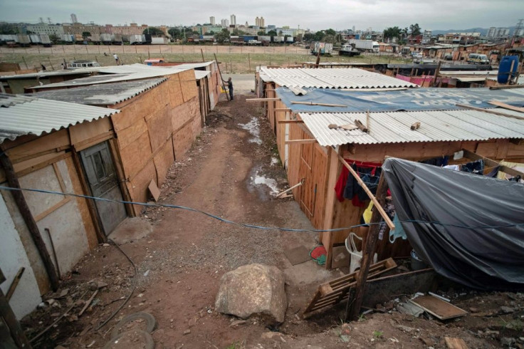 View of the Jardim Julieta favela, in the outskirts of Sao Paulo, Brazil, on July 15, 2020