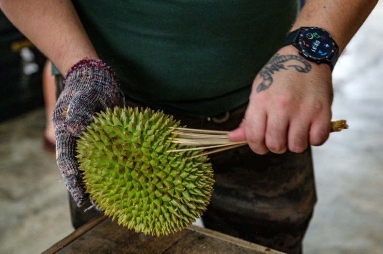 Online orders are still only a fraction of business for durian traders in Malaysia