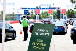 California - Coronavirus Testing_Dodger Stadium