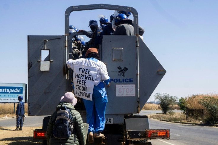 Dangarembga and a fellow protester, Julie Barnes, were arrested after staging a roadside demonstration