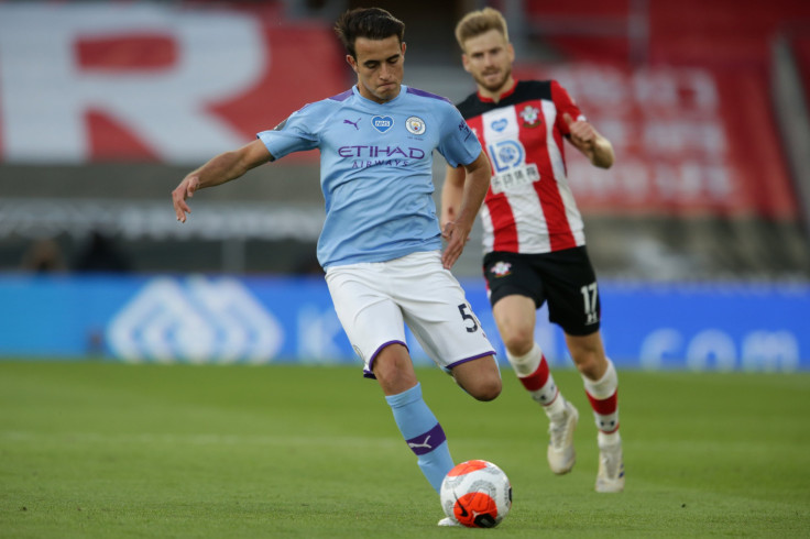 Eric Garcia of Manchester City and Stuart Armstrong of Southampton 