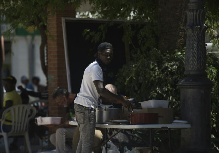 Seasonal workers in Lepe live in basic shelters without light or running water