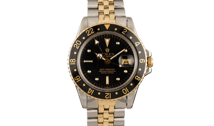 16 129072 Vintage Rolex GMT-Master 1675 Black Nipple Dial