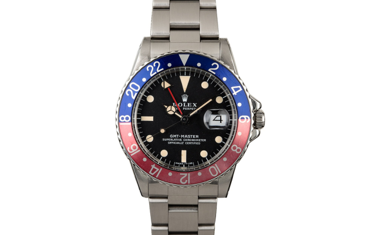 21 Vintage Rolex GMT-Master 1675 'Pepsi' Circa 1972 cropped