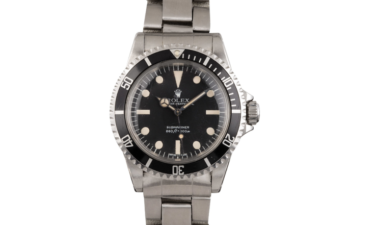 31 Vintage Rolex Submariner 5513 Black Maxi Dial