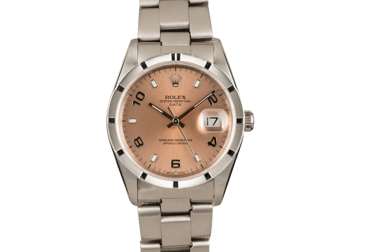 34 Pre-Owned Rolex Date 15010 Steel Oyster