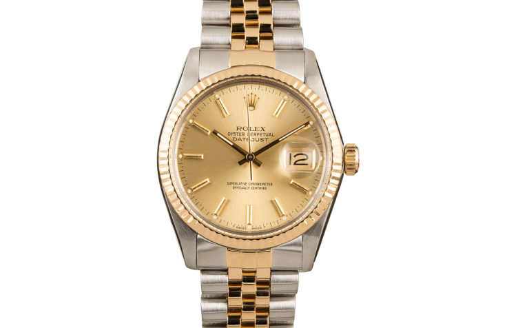 40 Men's Rolex Datejust 16013 Champagne Jubilee Dial