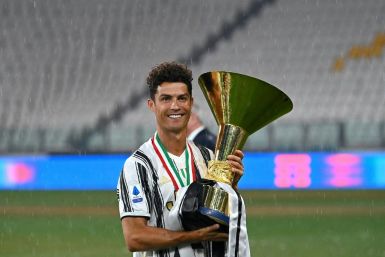Portuguese forward Cristiano Ronaldo celebrated his second Serie A title with Juventus.