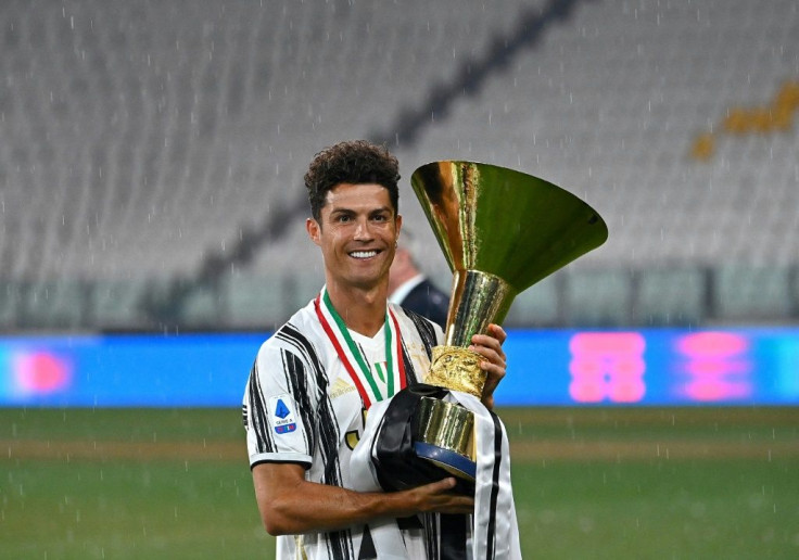Portuguese forward Cristiano Ronaldo celebrated his second Serie A title with Juventus.