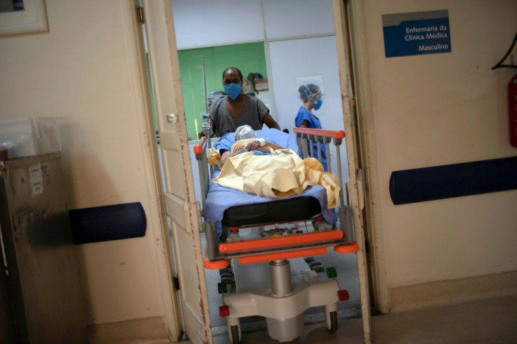 Brazil's track record has not been good during the pandemic: the recovery rate patients hospitalized in the private system is 50 percent higher than for those in the public system (recovering patient pictured July 15, 2020 in Rio de Janeiro)