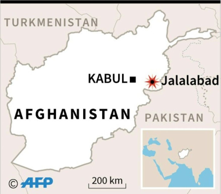 Map of Afghanistan locating Jalalabad, where armed men stormed a prison in eastern Afghanistan on Sunday