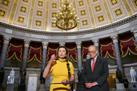House Speaker Nancy Pelosi said she and and Senate Minority Leader Chuck Schumer, D-NY had a productive meeting with Treasury Secretary Steven Mnuchin and White House Chief of Staff Mark Meadows on a new round of coronavirus relief