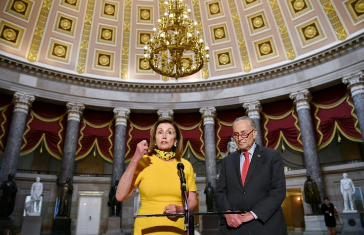House Speaker Nancy Pelosi said she and and Senate Minority Leader Chuck Schumer, D-NY had a productive meeting with Treasury Secretary Steven Mnuchin and White House Chief of Staff Mark Meadows on a new round of coronavirus relief