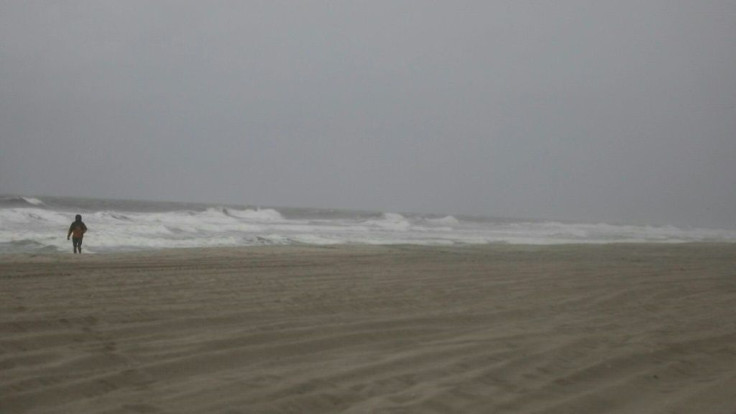 Rough seas and winds develop near North Myrtle Beach in South Carolina as Hurricane Isaias approaches US eastern seaboard. The storm is expected to bring life-threatening storm surges to North and South Carolina.